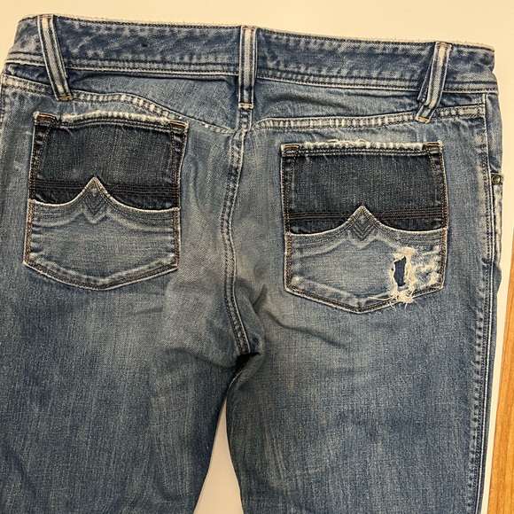 Diesel Men’s Bootcut ZAF Denim Jeans size  33W Cowboy Western Italy Made - Picture 12 of 14